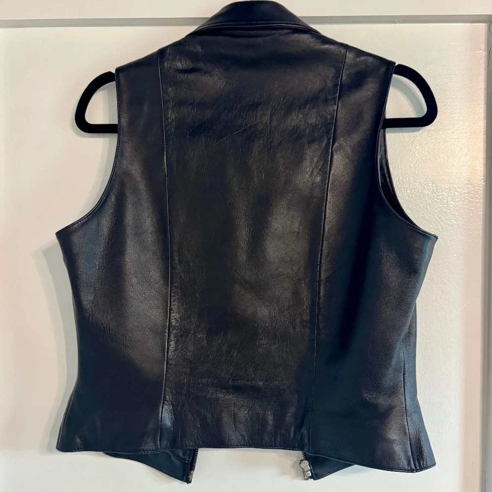 Vintage Wilson's Leather Moto Vest MAXIMA - Picture 3 of 4